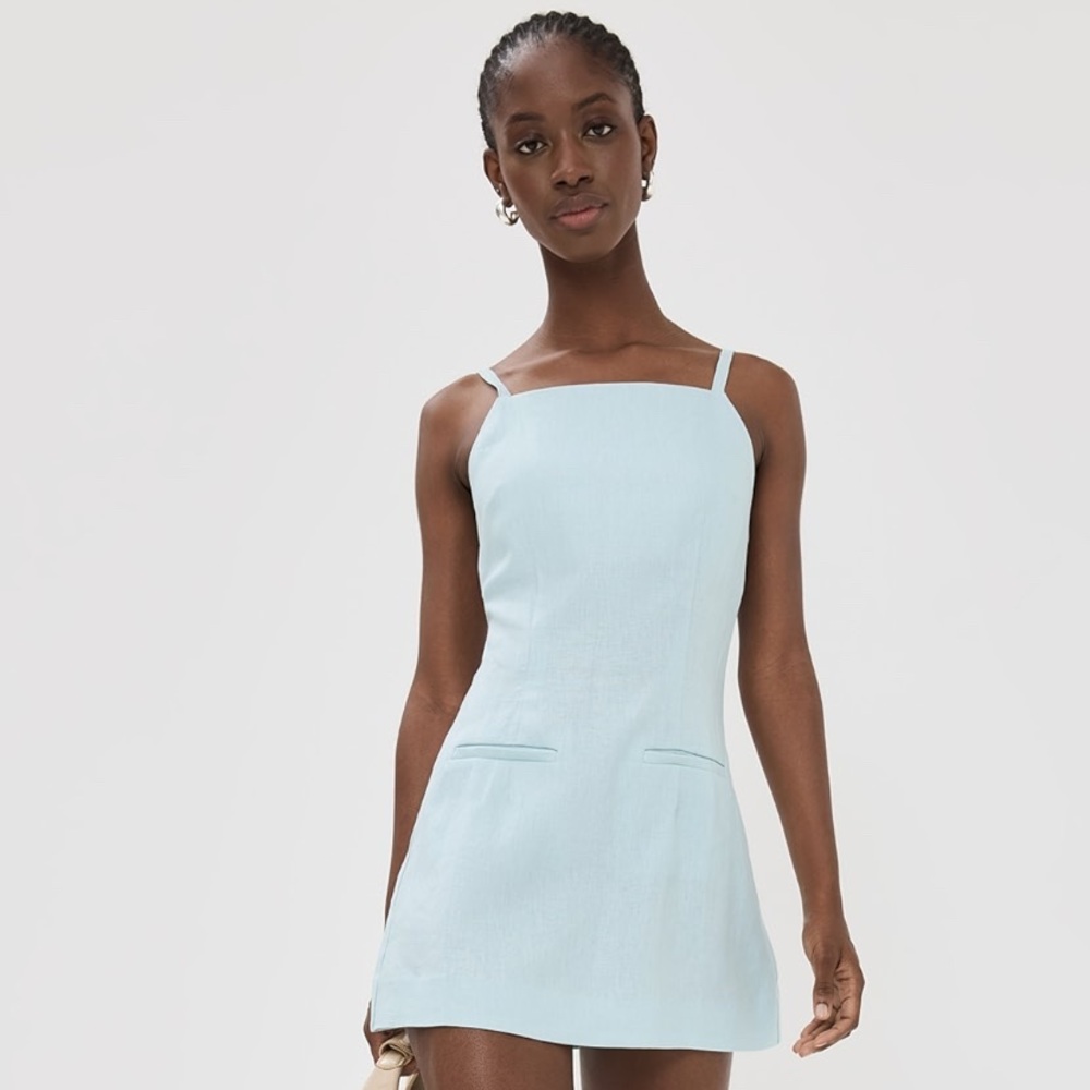 Reformation Phillipa Linen Mini Dress